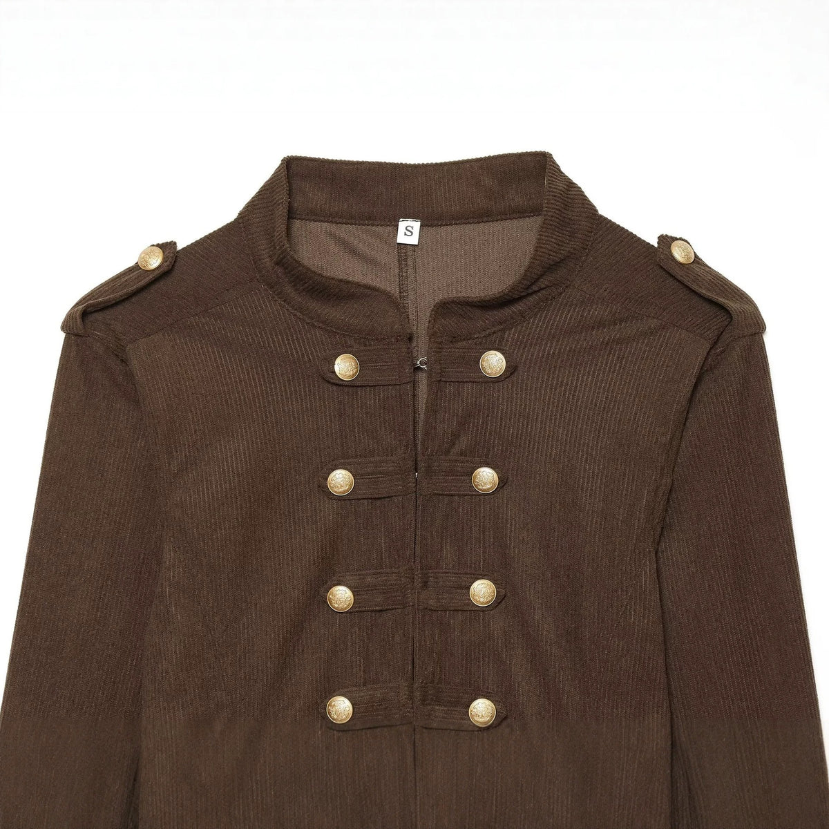 Retro breasted slim fit shoulder jacket