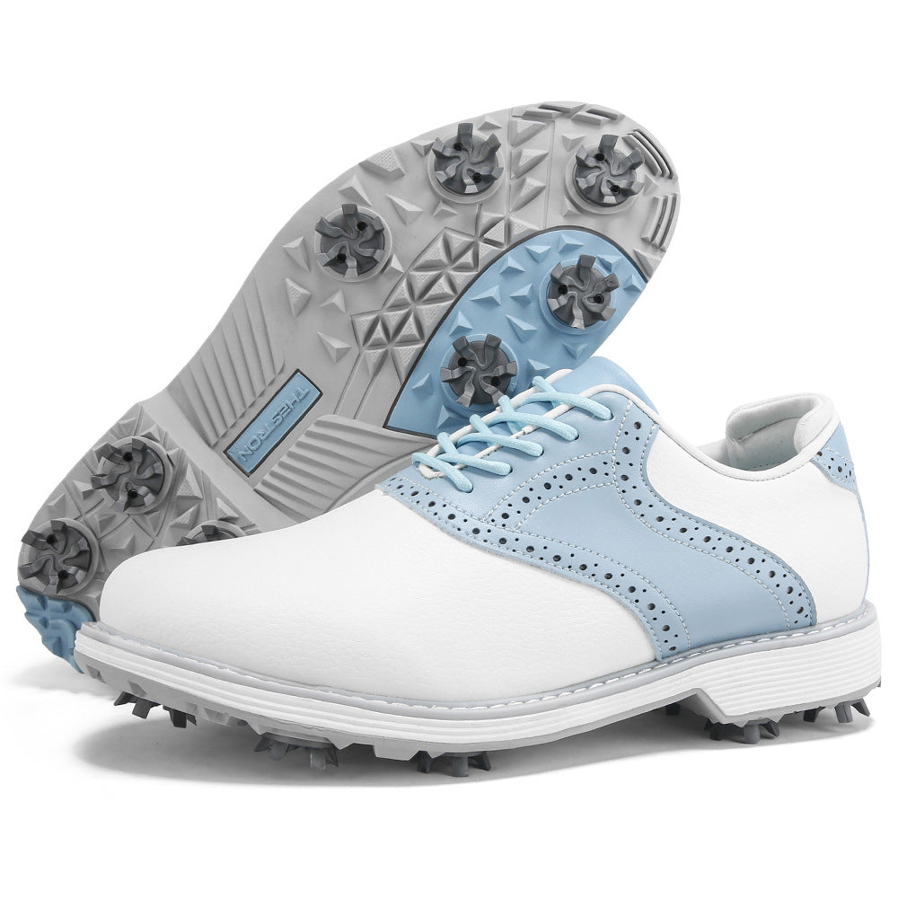 Women's Casual Business Brogue Leather Golf Shoes