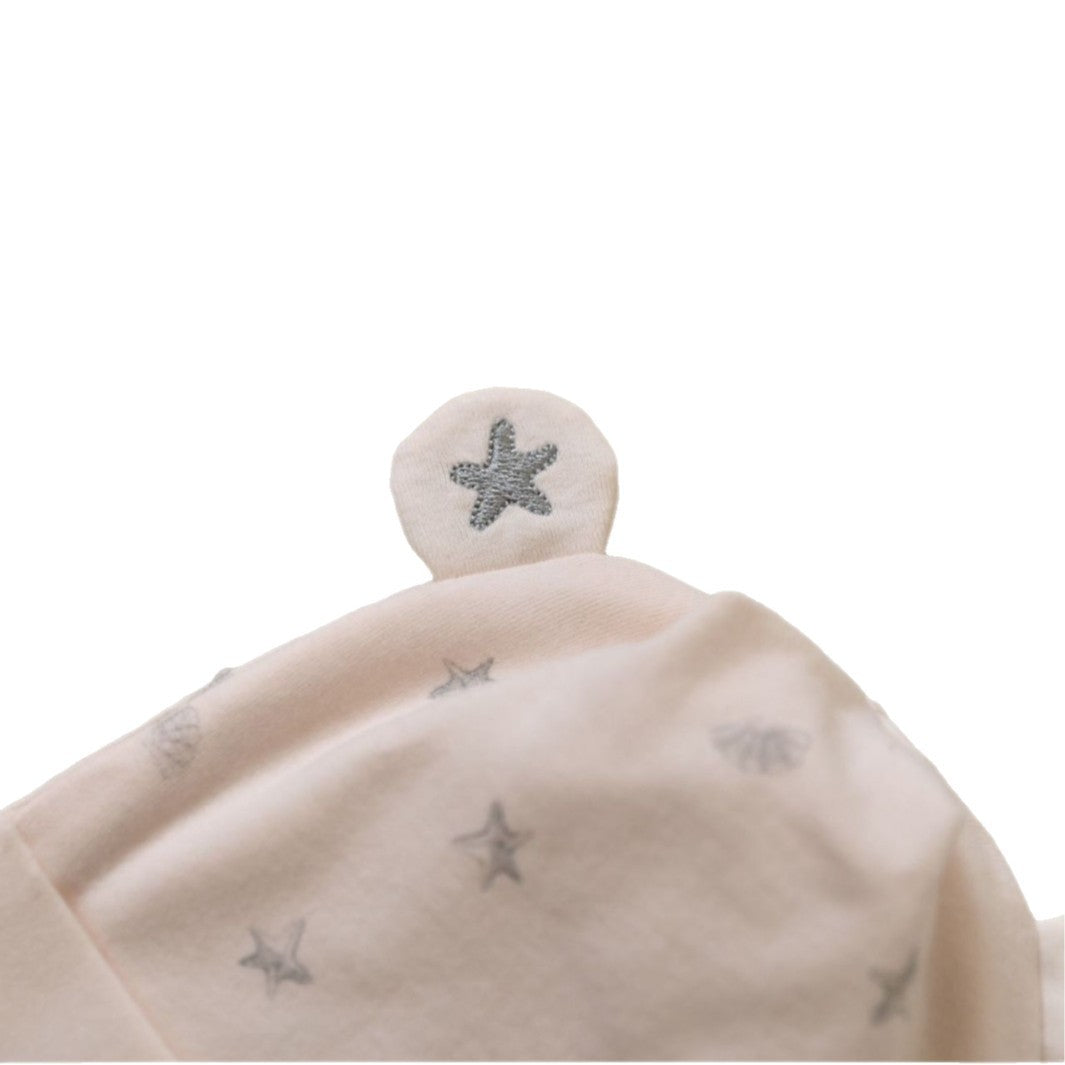 Double Layer Class A Cotton Newborn Baby Cap, Unisex Infant Skull Hat for Spring Autumn