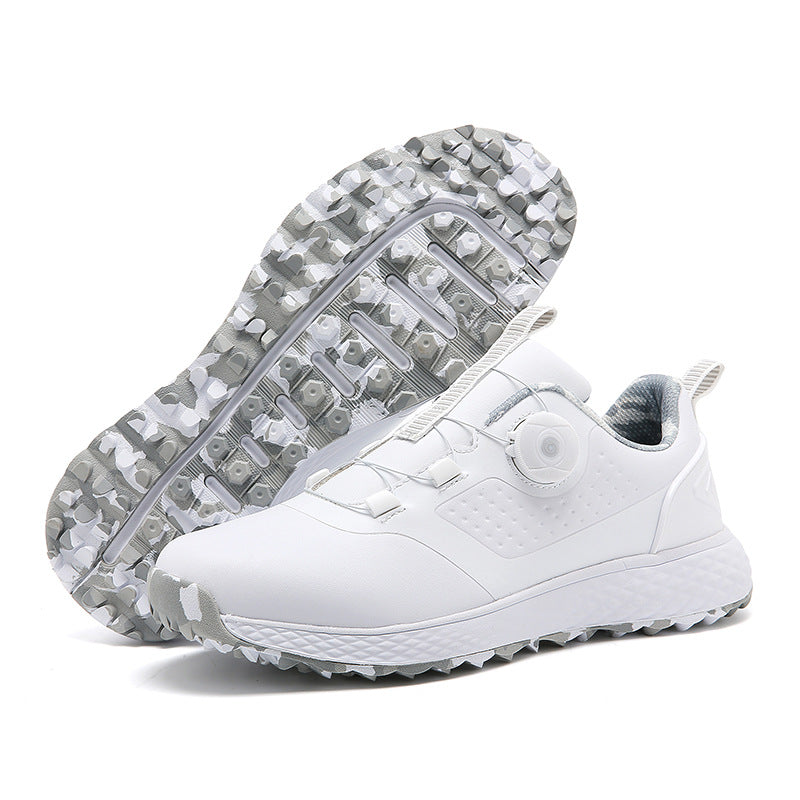 Professional Casual Unisex Golf Shoes with Rotating Button Spikes