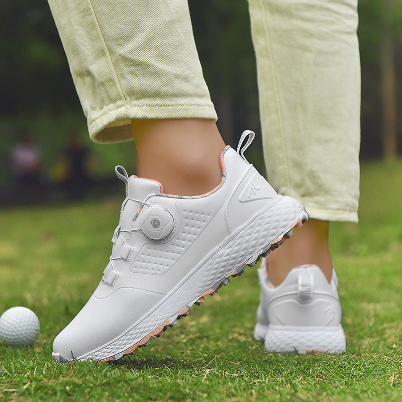 Professional Casual Unisex Golf Shoes with Rotating Button Spikes