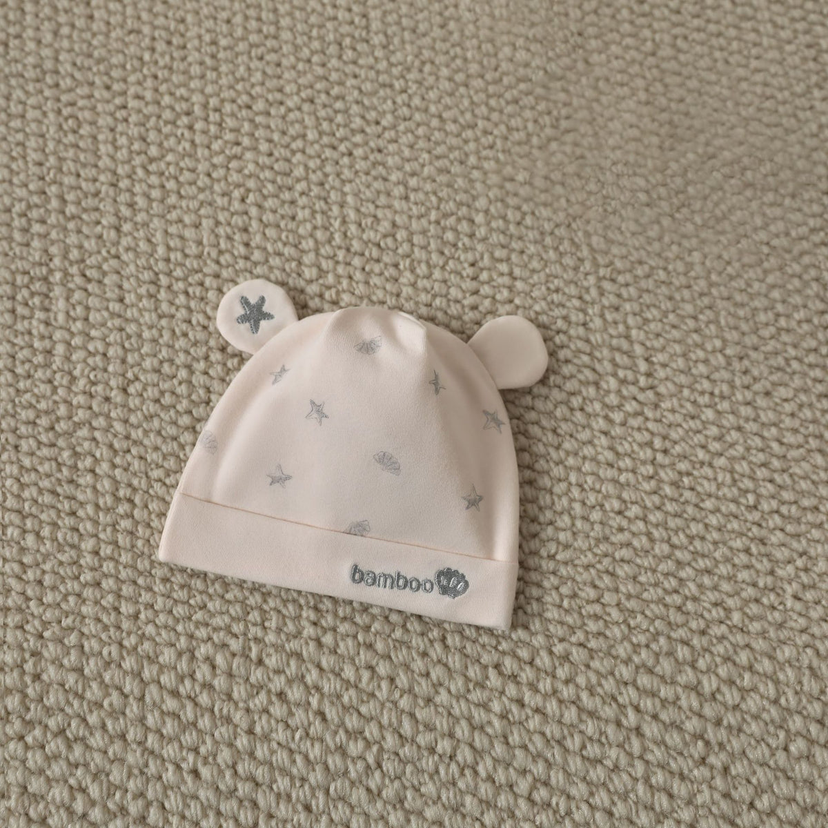 Double Layer Class A Cotton Newborn Baby Cap, Unisex Infant Skull Hat for Spring Autumn