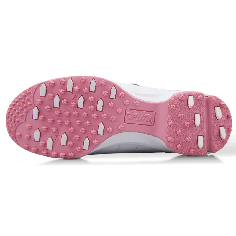 Women's Golf Shoes Anti-Slip Waterproof Auto-Rotating Laces
